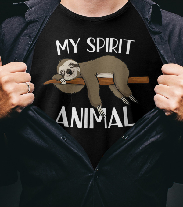 My Spirit Animal Sloth Napping Lazy T-Shirt