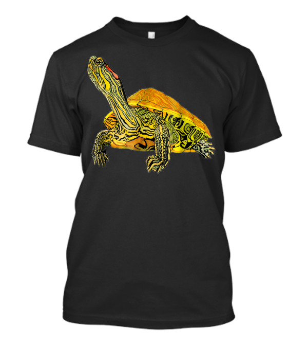 Redeared Slider Turtle Lovers Bright Yellow T-Shirt