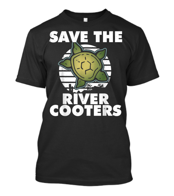 Save The River Cooters Turtle Conservation Ocean Wildlife T-Shirt