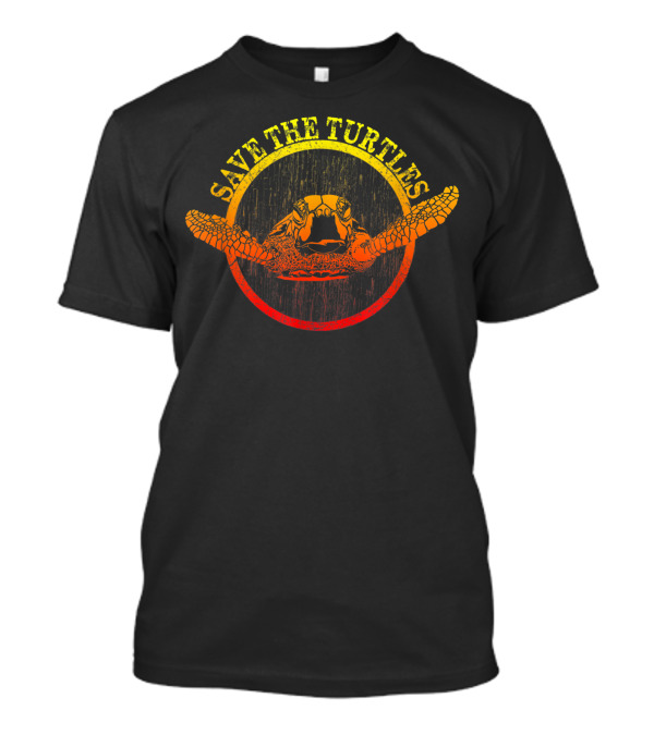 Save The Sea Turtles Honu Conservation Circle T-Shirt