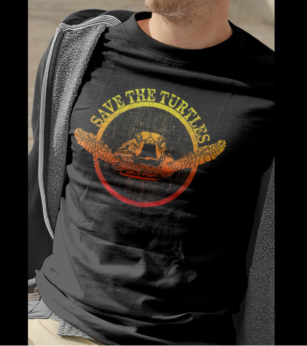 Save The Sea Turtles Honu Conservation Circle T-Shirt