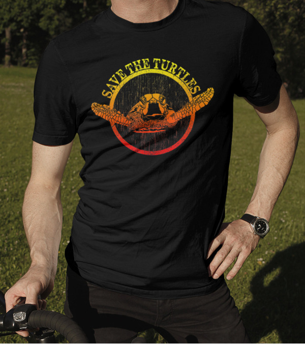 Save The Sea Turtles Honu Conservation Circle T-Shirt