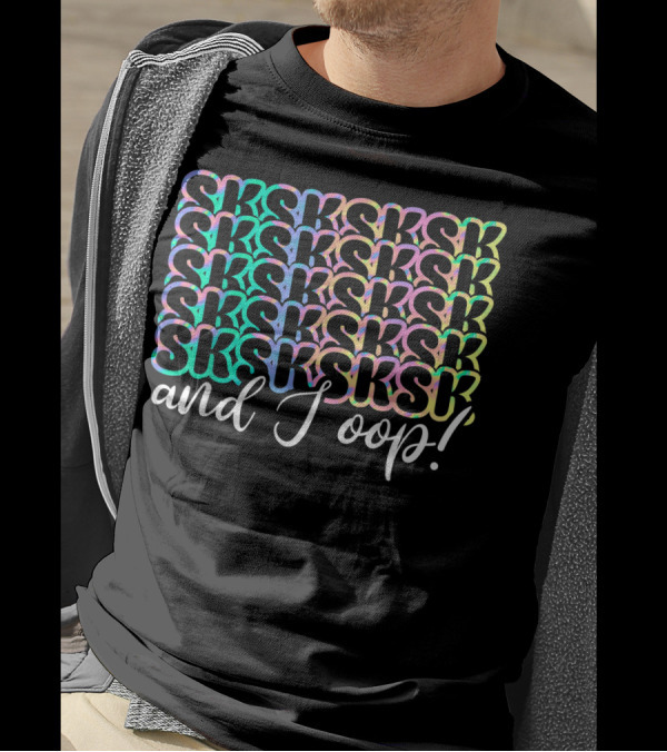 Sksksk And I Oop Pastel Gradient Internet Slang T-Shirt