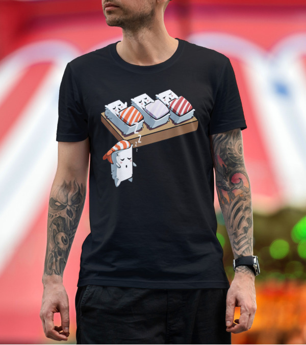 Premium T-Shirt: Sleep Walking Sushi Kawaii Japanese Tasty Dream Japan Lover T-Shirt Sleep Walking Sushi Kawaii Japanese Tasty Dream Japan Lover T-Shirt
