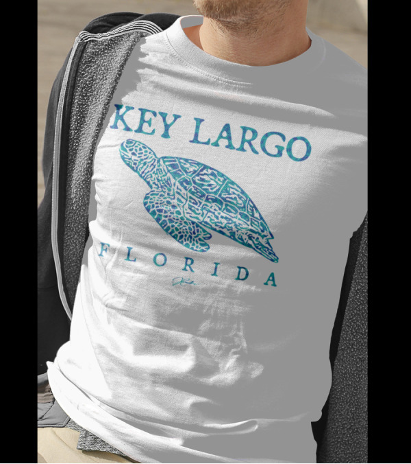 Key Largo Florida Sea Turtle Jcombs T-Shirt