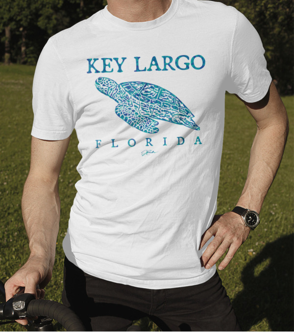 Key Largo Florida Sea Turtle Jcombs T-Shirt