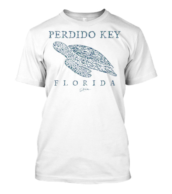 Perdido Key Florida Gliding Sea Turtle Jcombs T-Shirt