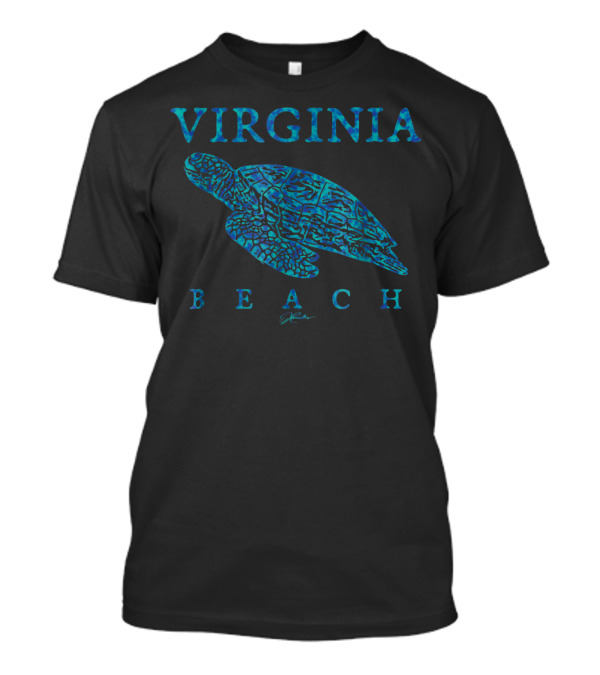 Virginia Beach Gliding Sea Turtle Jcombs T-Shirt