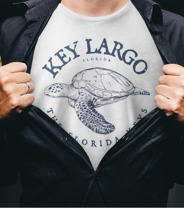 Key Largo Florida Keys Turtle T-Shirt