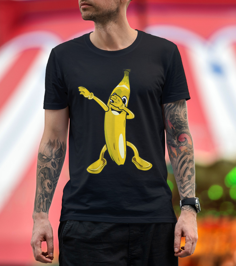 Cool Dabbing Banana Cute Dab Fruit Lover T-Shirt