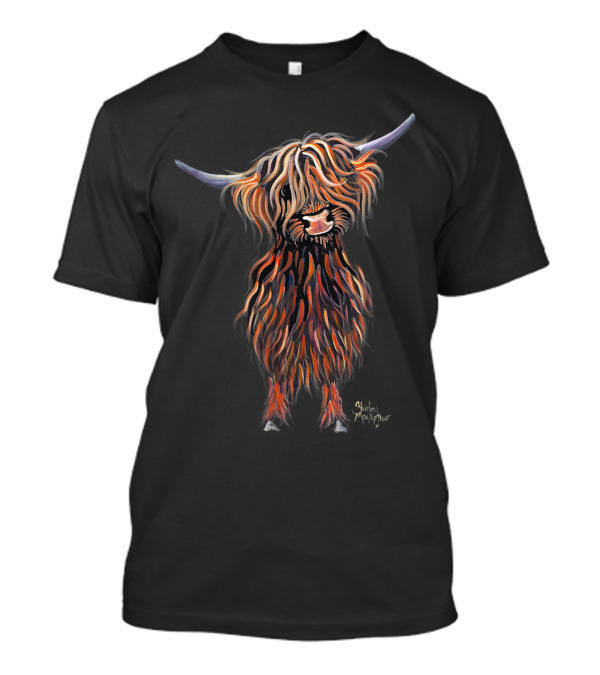 Highland Cow Animal Print Wee Mac Highland Cattle By Shirley Macarthur T-Shirt