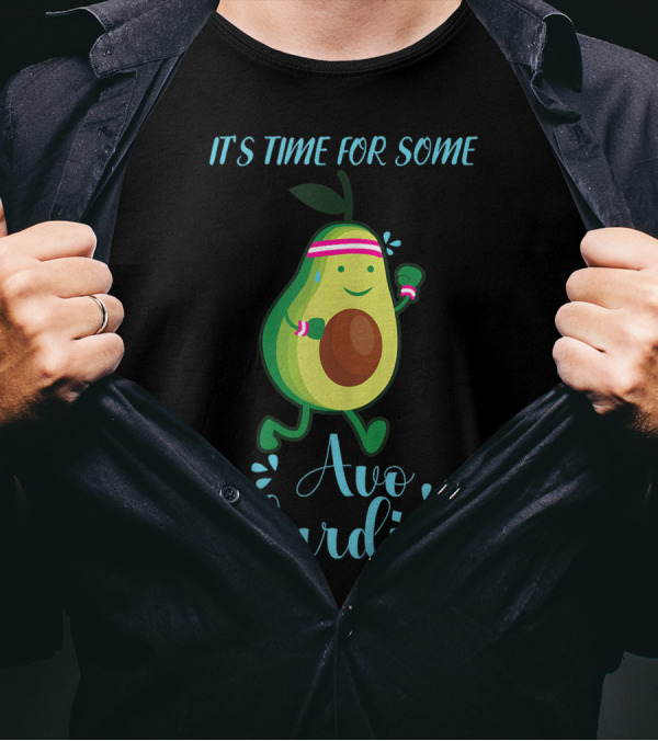 ITS TIME FOR SOME AVOCARDIO FITNESS VEGETARIAN VEGAN RUNNER AVOCADO T-Shirt