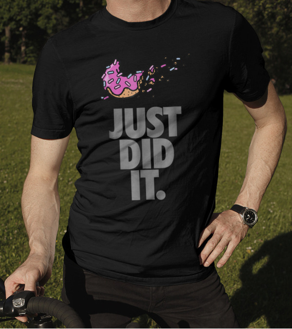 Just Did It Pink Donut Bite T-Shirt