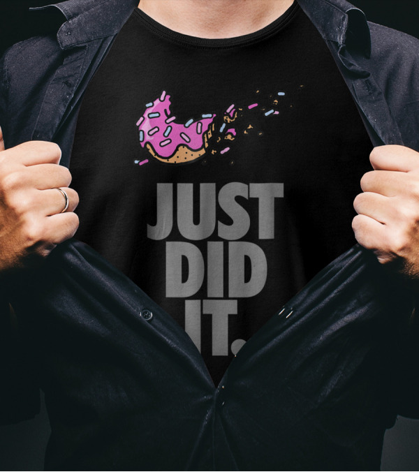 Just Did It Pink Donut Bite T-Shirt