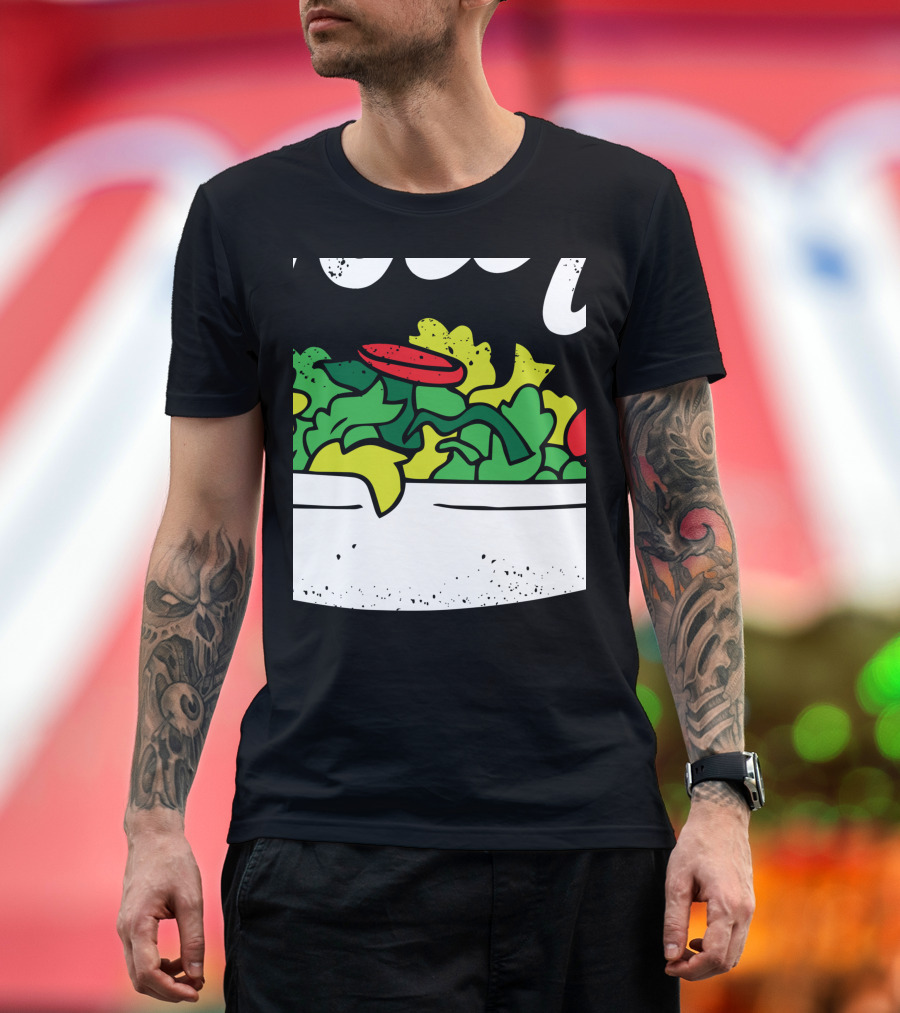 Toss It Funny Salad With Fresh Greens And Tomatoes For National Salad Day T-Shirt