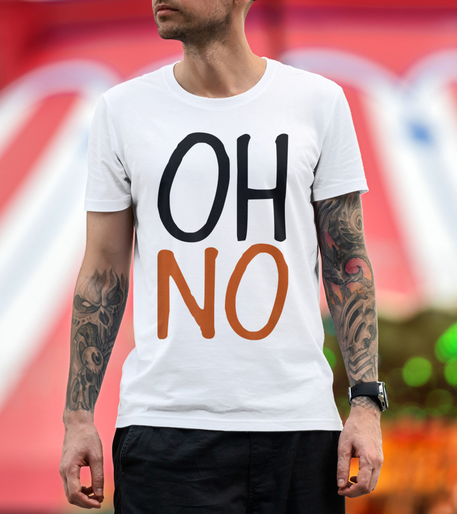 OH NO Raw Veggie Vegan Pun Power Message T-Shirt