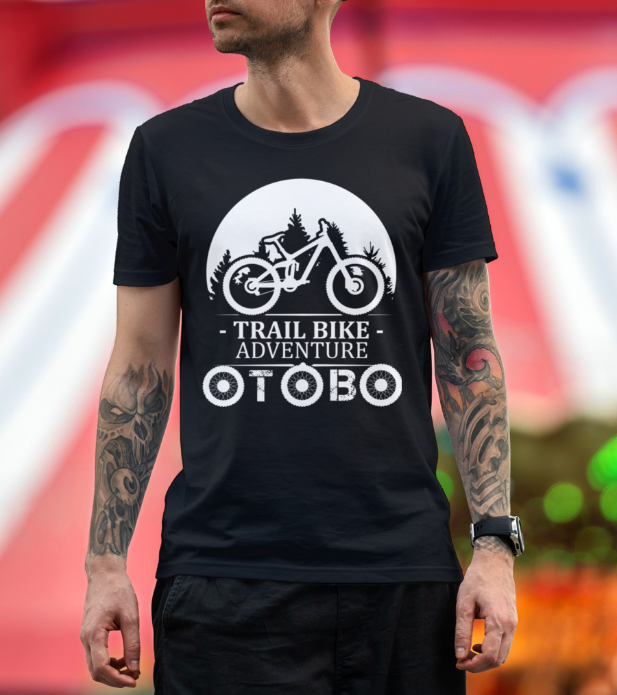 Trail Bike Adventure Otobo Weekend Forecast Cycling Chance of Drinking T-Shirt