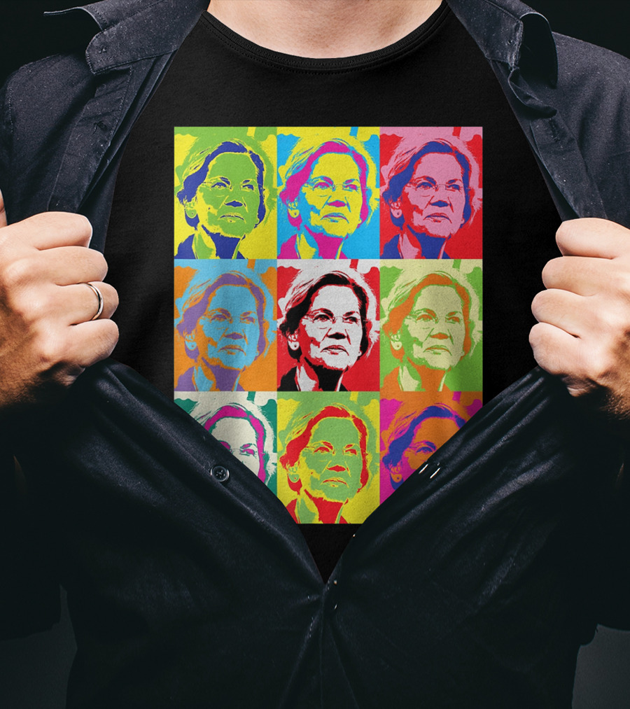 Elizabeth Warren Pop Art Superstar T-Shirt