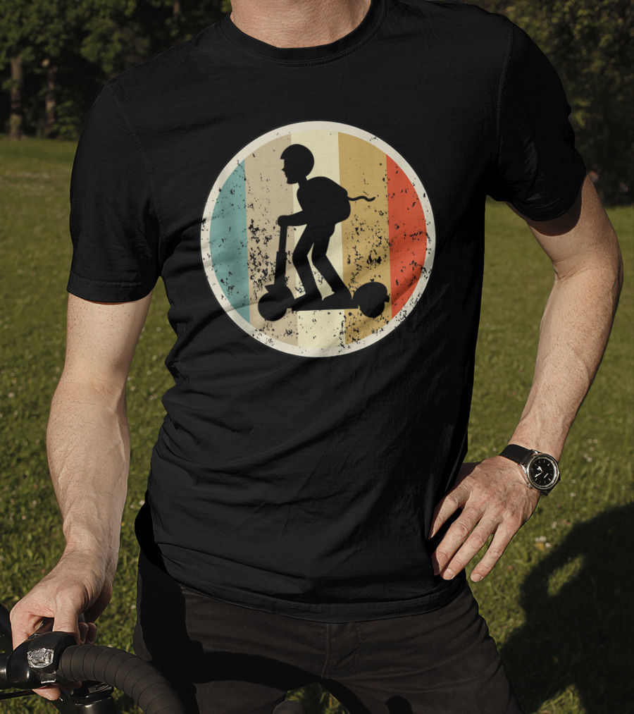 Escooter Electric Scooter Driver Vintage Retro T-Shirt