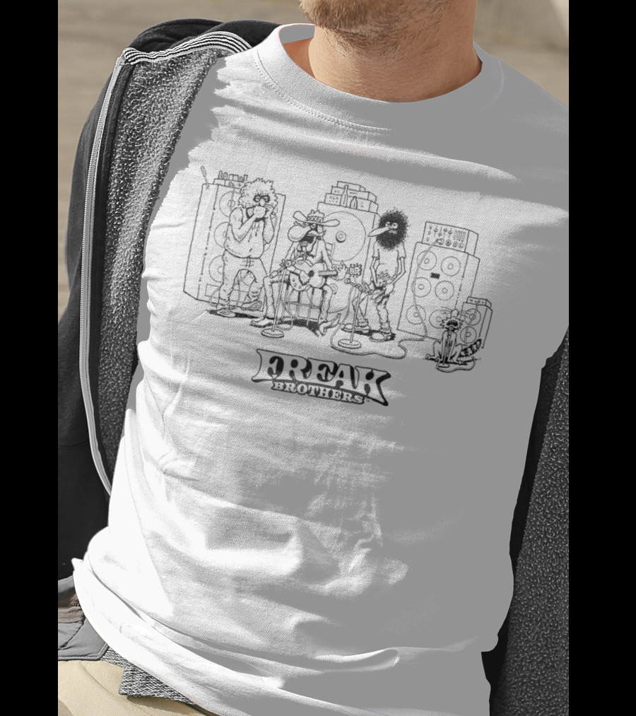 The Fabulous Furry Freak Brothers Rock Band T-Shirt