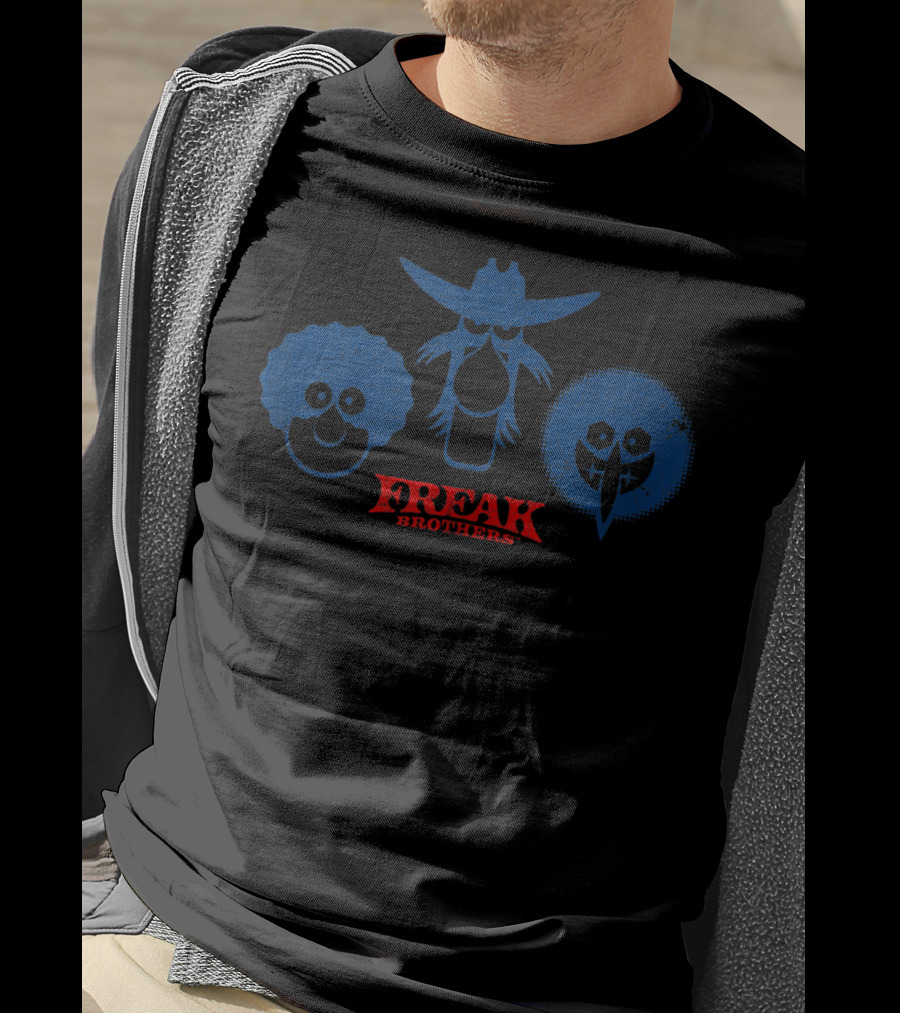 Freak Brothers Simple Minds Comic Style Trio T-Shirt