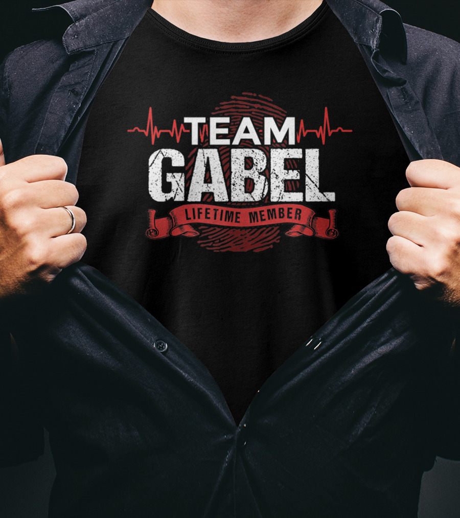Team Gabel Lifetime Member Heartbeat T-Shirt