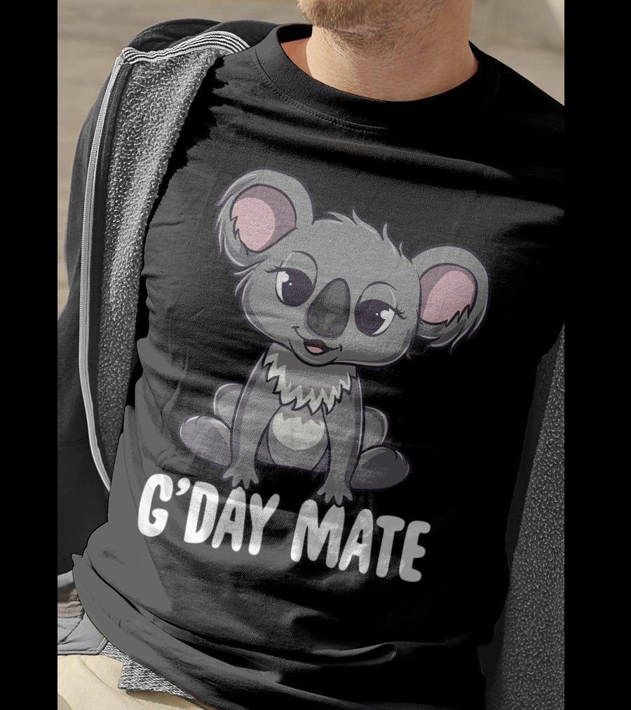 G'Day Mate Cute Kawaii Koala Australia T-Shirt