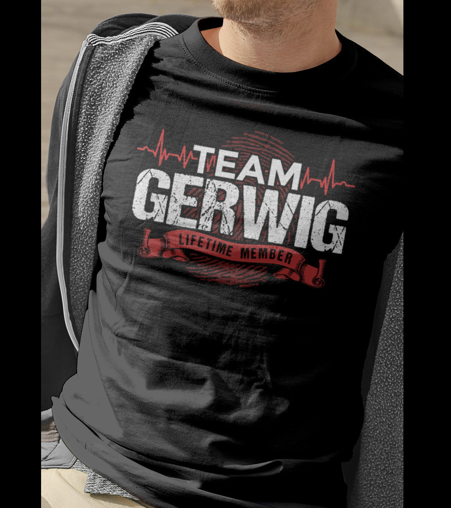 Team Gerwig Lifetime Member Heartbeat T-Shirt