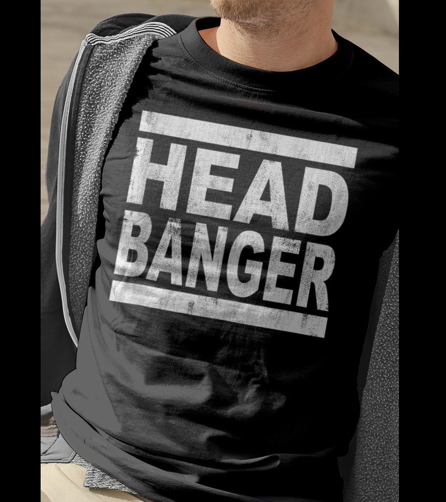 Headbanger Metalhead Rocker Dubstep Riddim Music T-Shirt