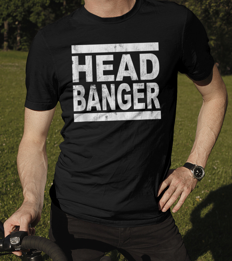 Headbanger Metalhead Rocker Dubstep Riddim Music T-Shirt