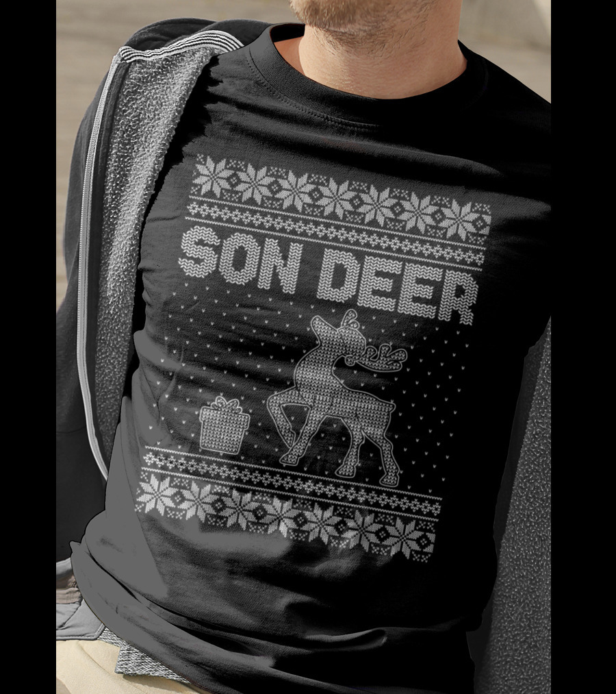 Son Deer Matching Family Christmas T-Shirt