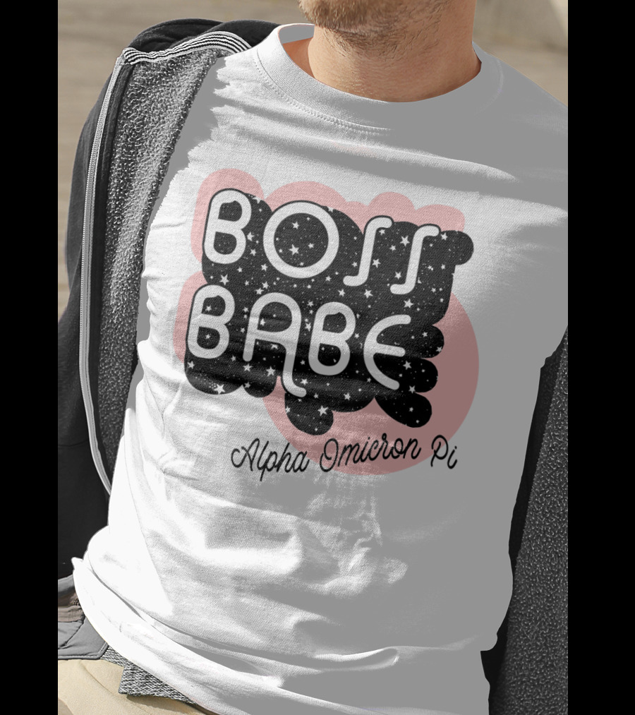 Boss Babe Alpha Omicron Pi Sorority Greek T-Shirt