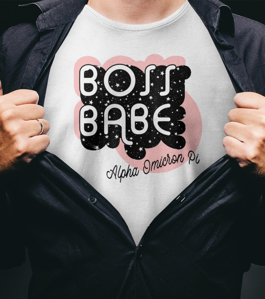 Boss Babe Alpha Omicron Pi Sorority Greek T-Shirt
