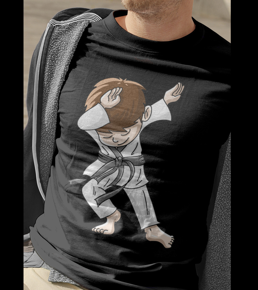 Cool Karate Boy Dabbing Hip Hop Judo Dance Fun T-Shirt