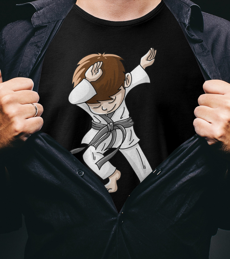 Cool Karate Boy Dabbing Hip Hop Judo Dance Fun T-Shirt