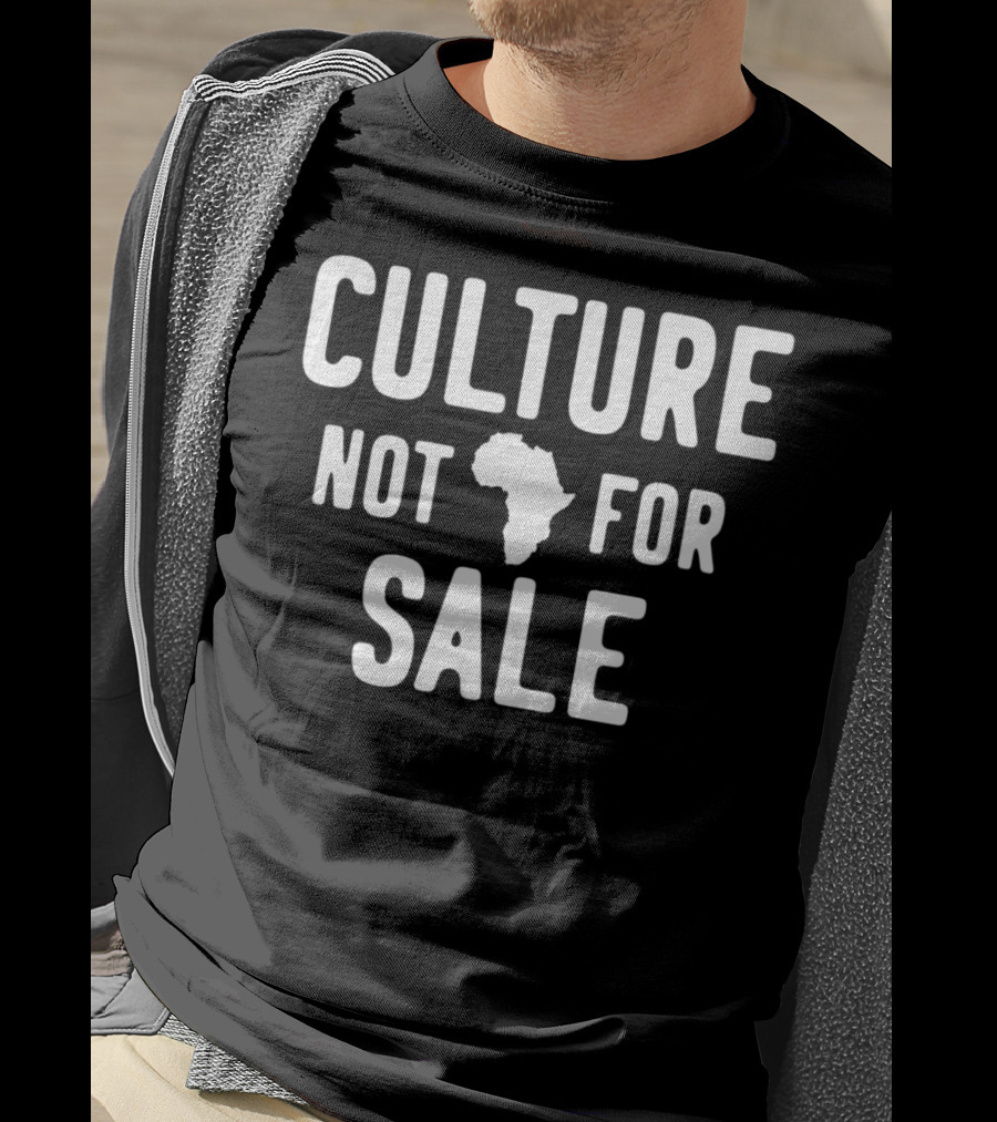 Culture Not For Sale Black History Month Africa Map T-Shirt