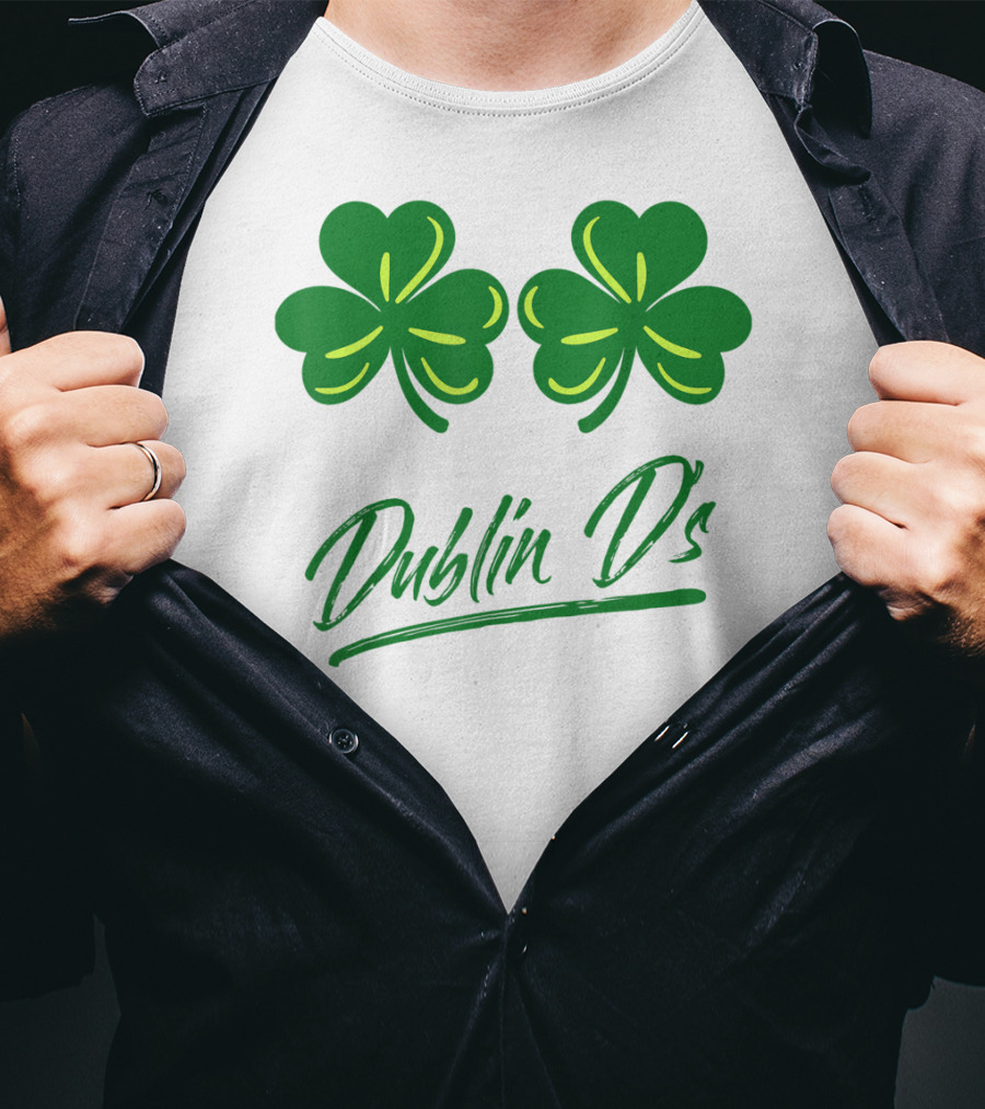 Dublin D's Shamrocks For Irish Women Girls Ladies T-Shirt