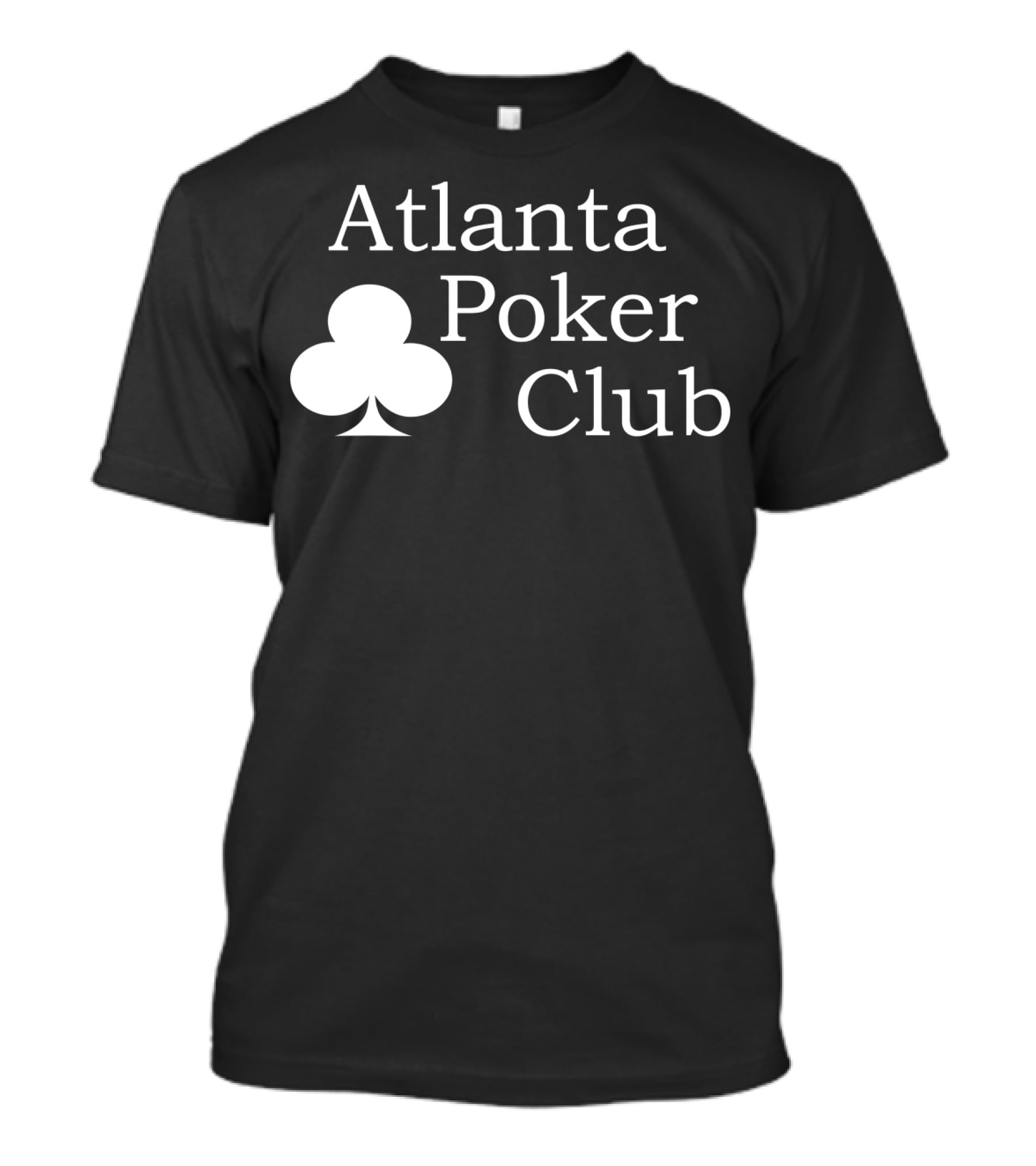 Atlanta Poker Club Classic Big White Club T-Shirt
