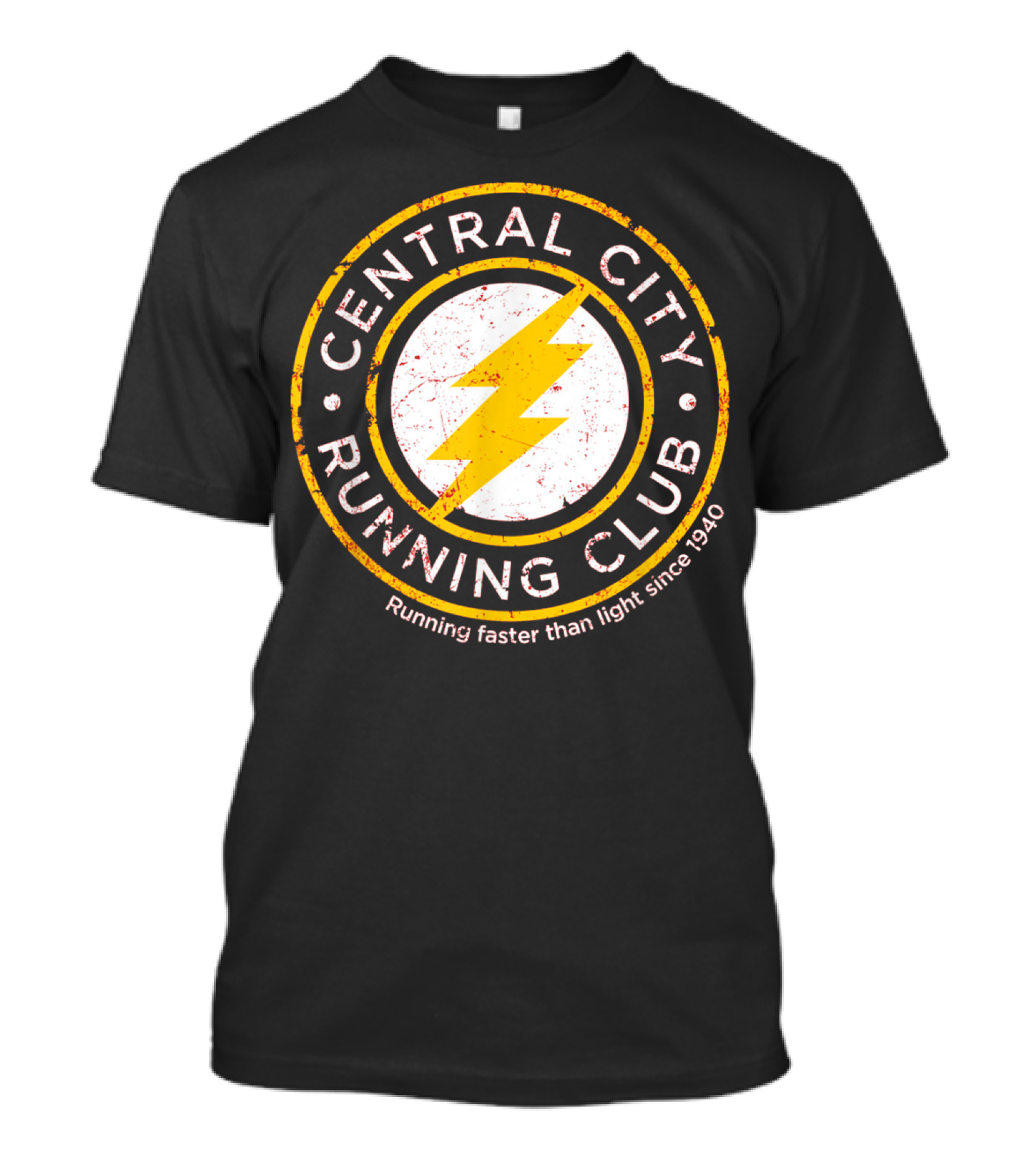 Central City Running Club Running Faster Than Light Since 1940 T-Shirt