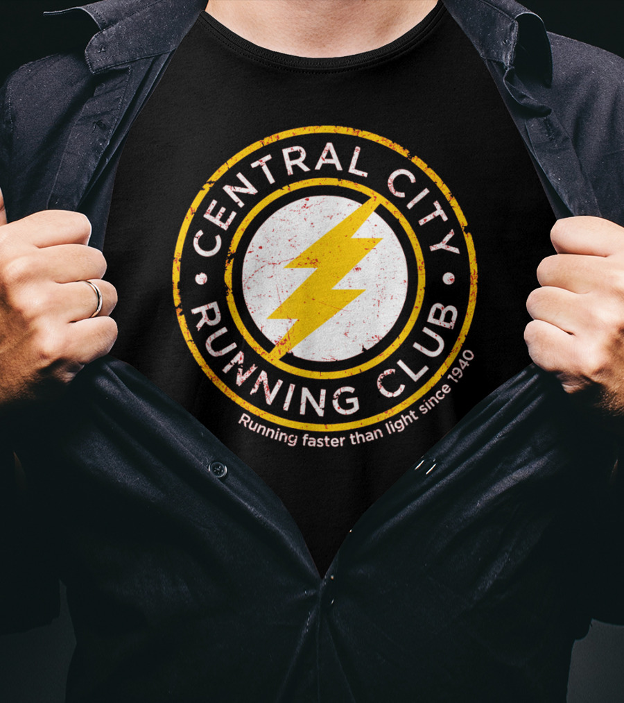 Central City Running Club Running Faster Than Light Since 1940 T-Shirt