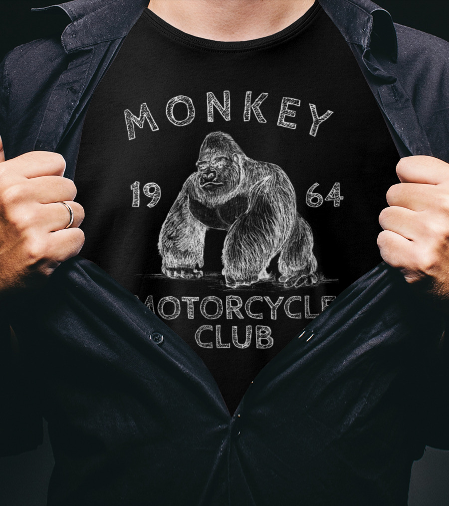 Monkey Motorcycle Club 1964 Gorilla Rider T-Shirt
