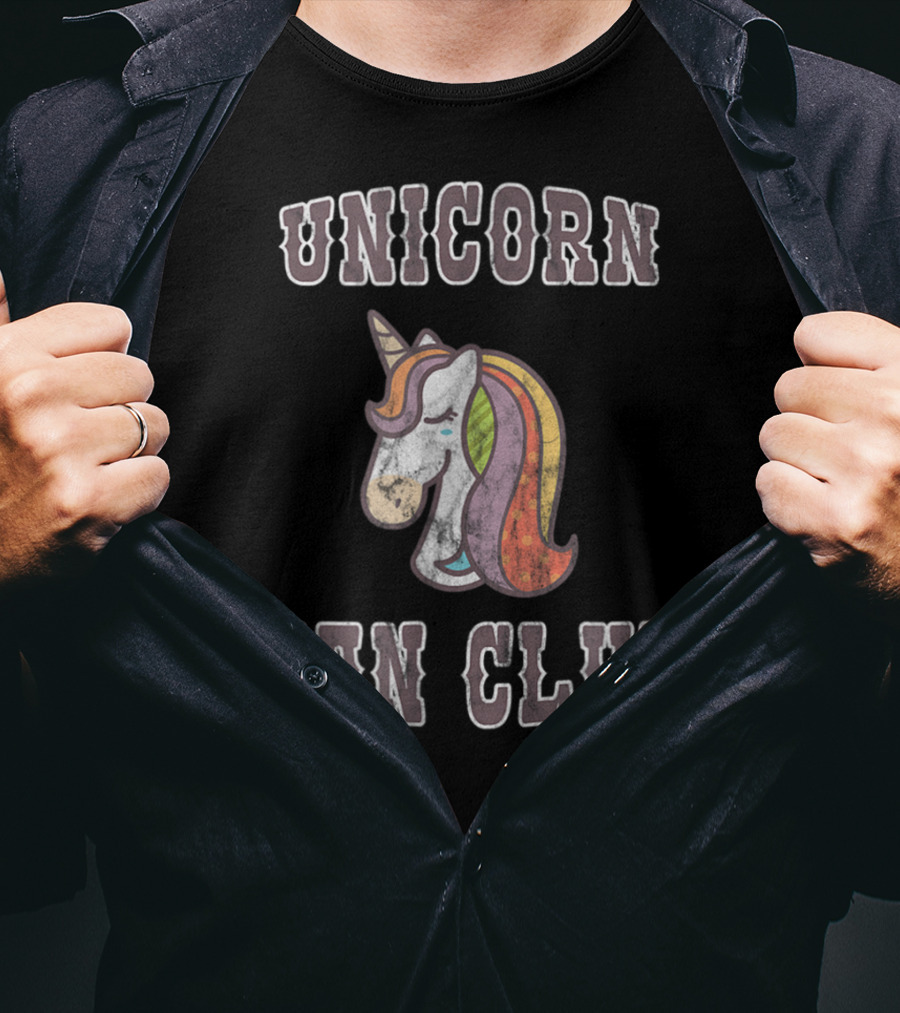 Unicorn Fan Club Old School Vintage Unicorn T-Shirt