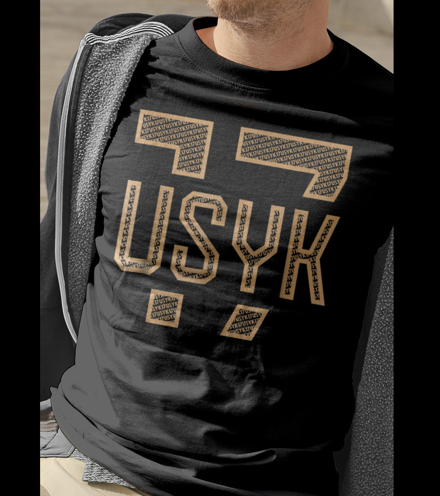 Usyk Fan Club Oleksandr Usyk Graphic Block Text T-Shirt