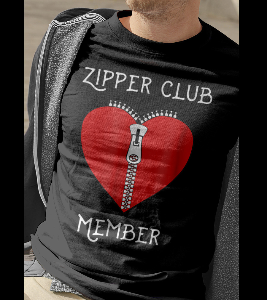 Zipper Club Member Heart Surgery Zipper T-Shirt