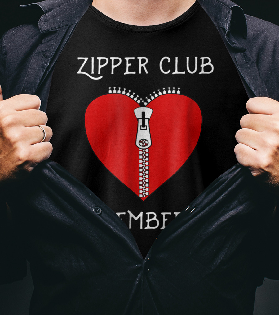 Zipper Club Member Heart Surgery Zipper T-Shirt