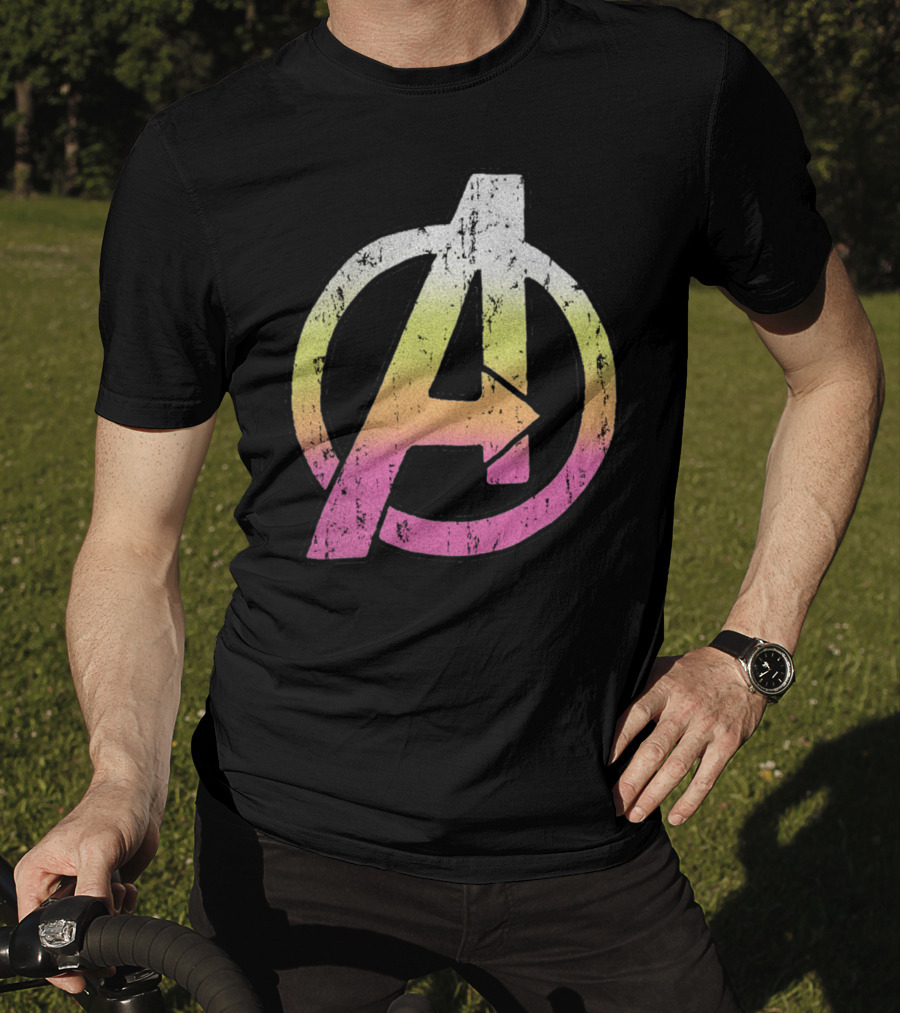 Marvel Avengers Colorful Distressed Classic T-Shirt