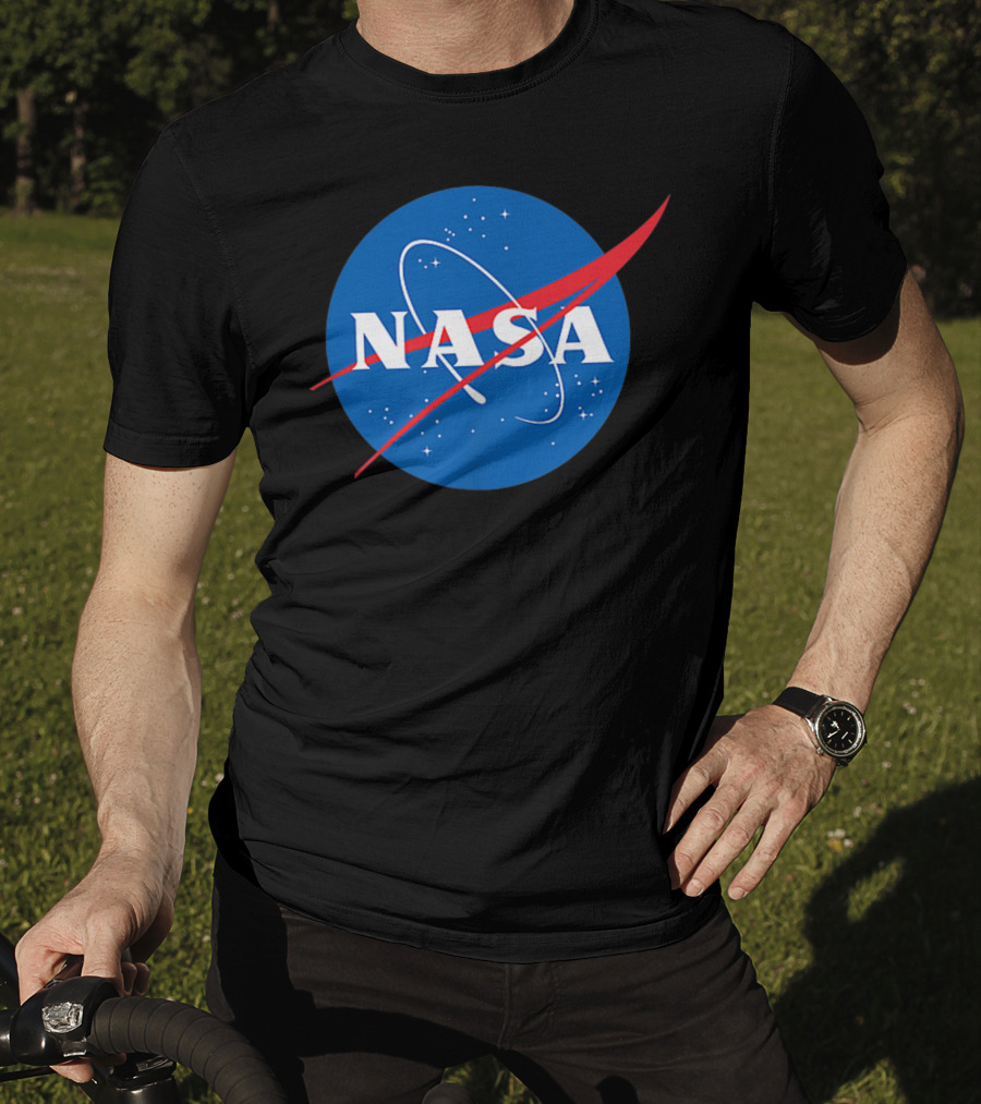 Nasa Officially Licensed NASA Worm Logo Space Badge T-Shirt