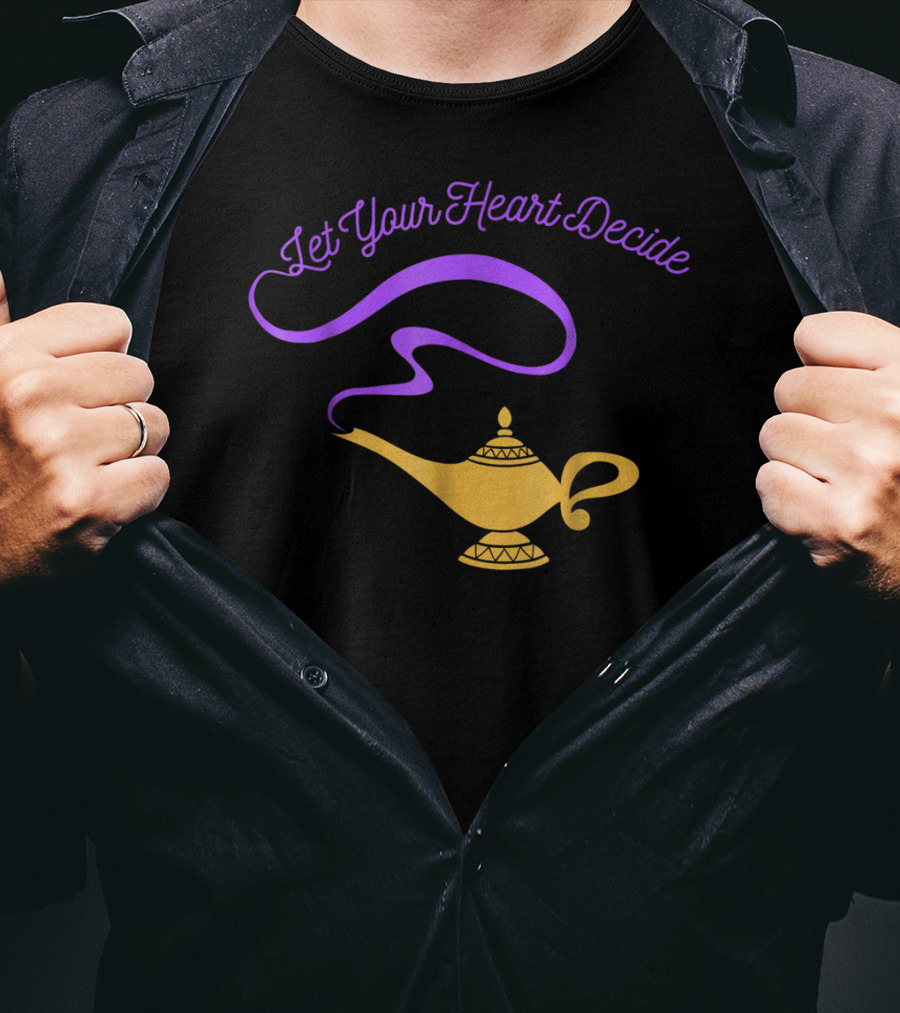 Disney Aladdin Genie Lamp Let Your Heart Decide T-Shirt