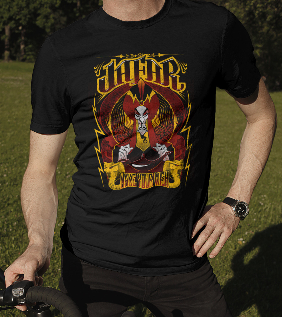 Disney Aladdin Jafar Make Your Wish Magical Lamp Villain T-Shirt
