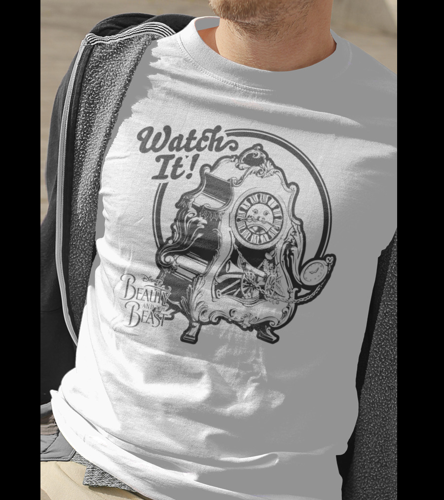 Disney Beauty And The Beast Cogsworth Watch It T-Shirt